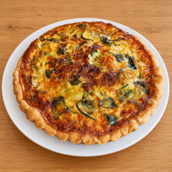 UUS! Kukeseene-sinihallitusjuustu-quiche 1,2 kg