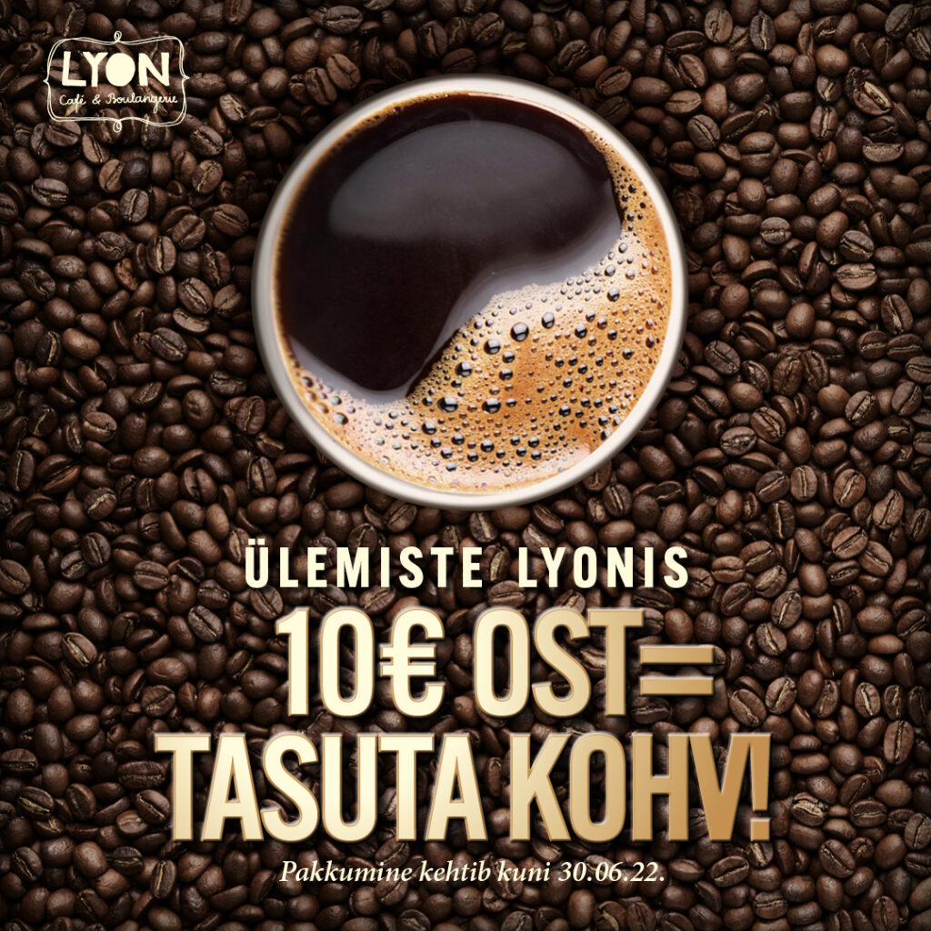 Tasuta kohvi šoppamise eest!